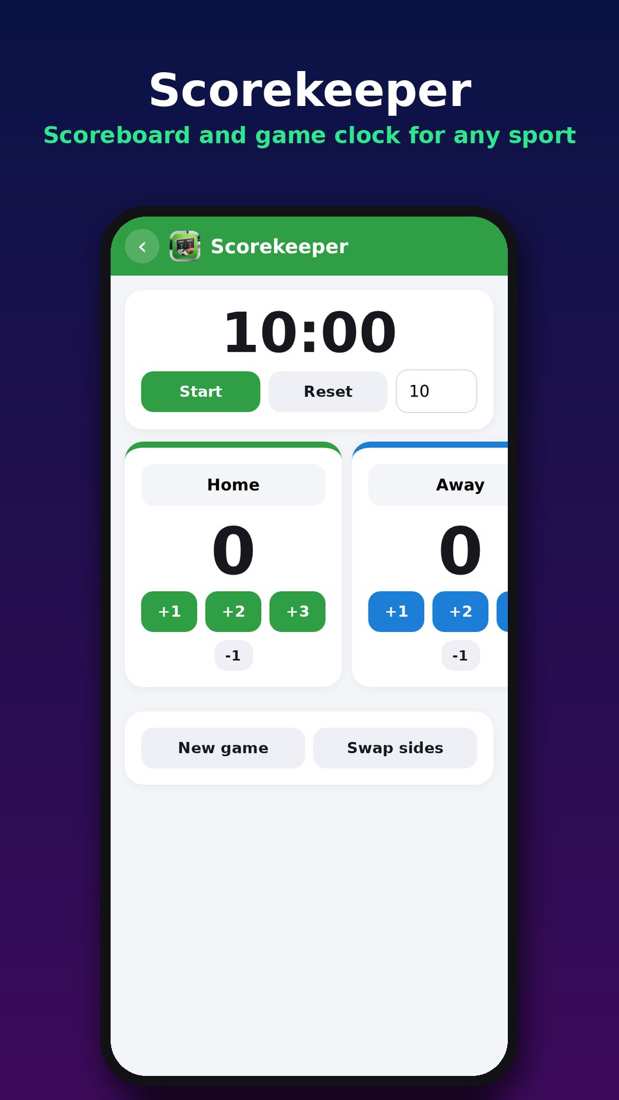 Scorekeeper preview