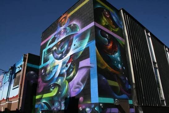 abstract mural