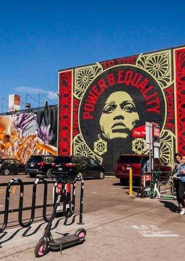 Power and equality mural in Denver